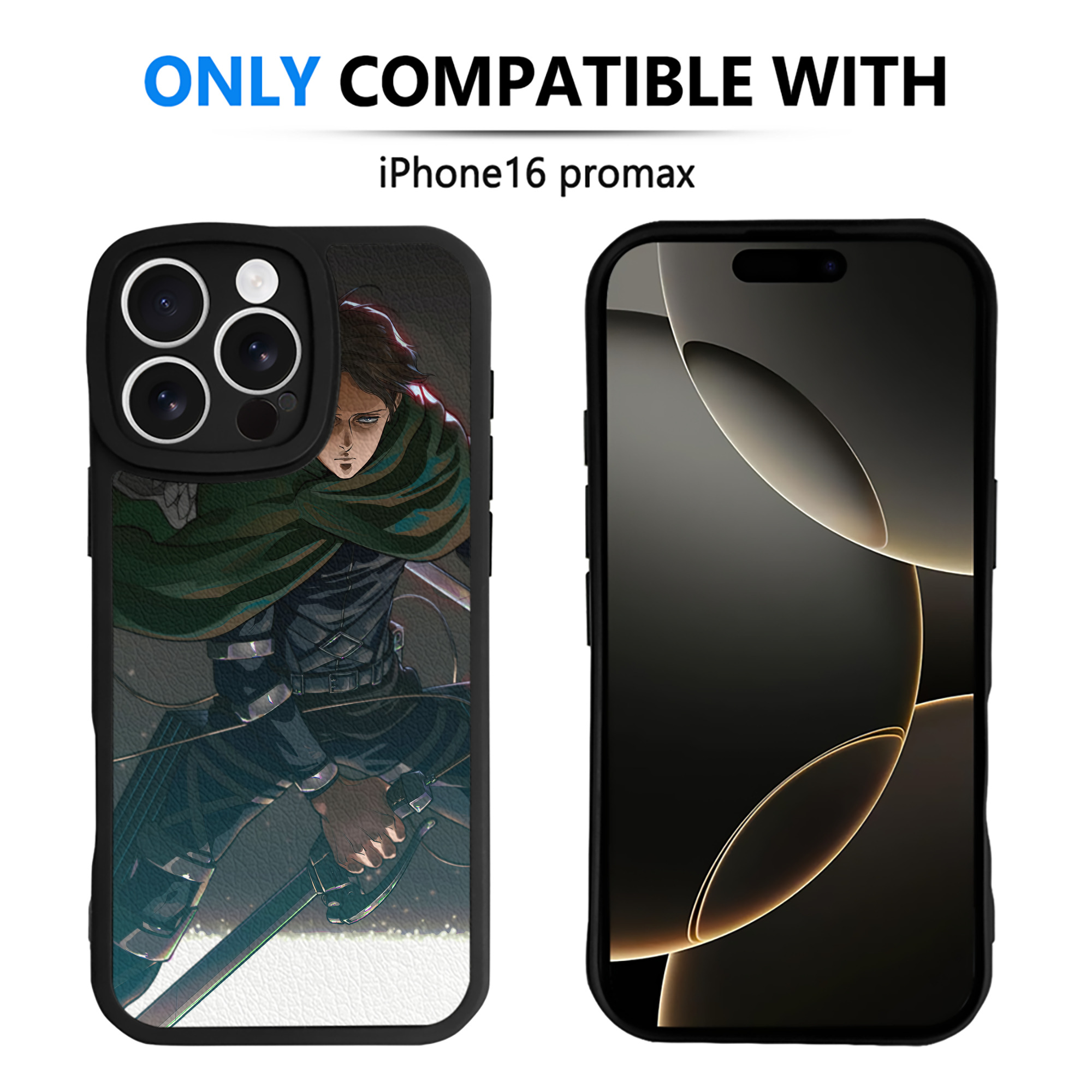 （画像用） 進撃の巨人 Attack on Titan 【iPhone 16シリーズ対応】シリコンスマホケース（レザー調） 材質：シリコン